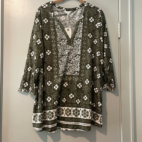 Lucky Brand Printed Top - Picture 1 of 4